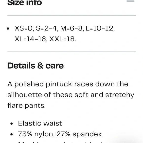 Yogalicious BLACK Upper East Side Pintuck Flare Pants M Never worn or washed - Picture 4 of 9